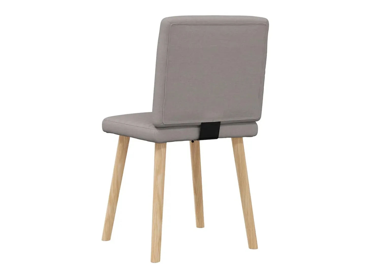 Juego de 2 sillas de comedor de tela color topo