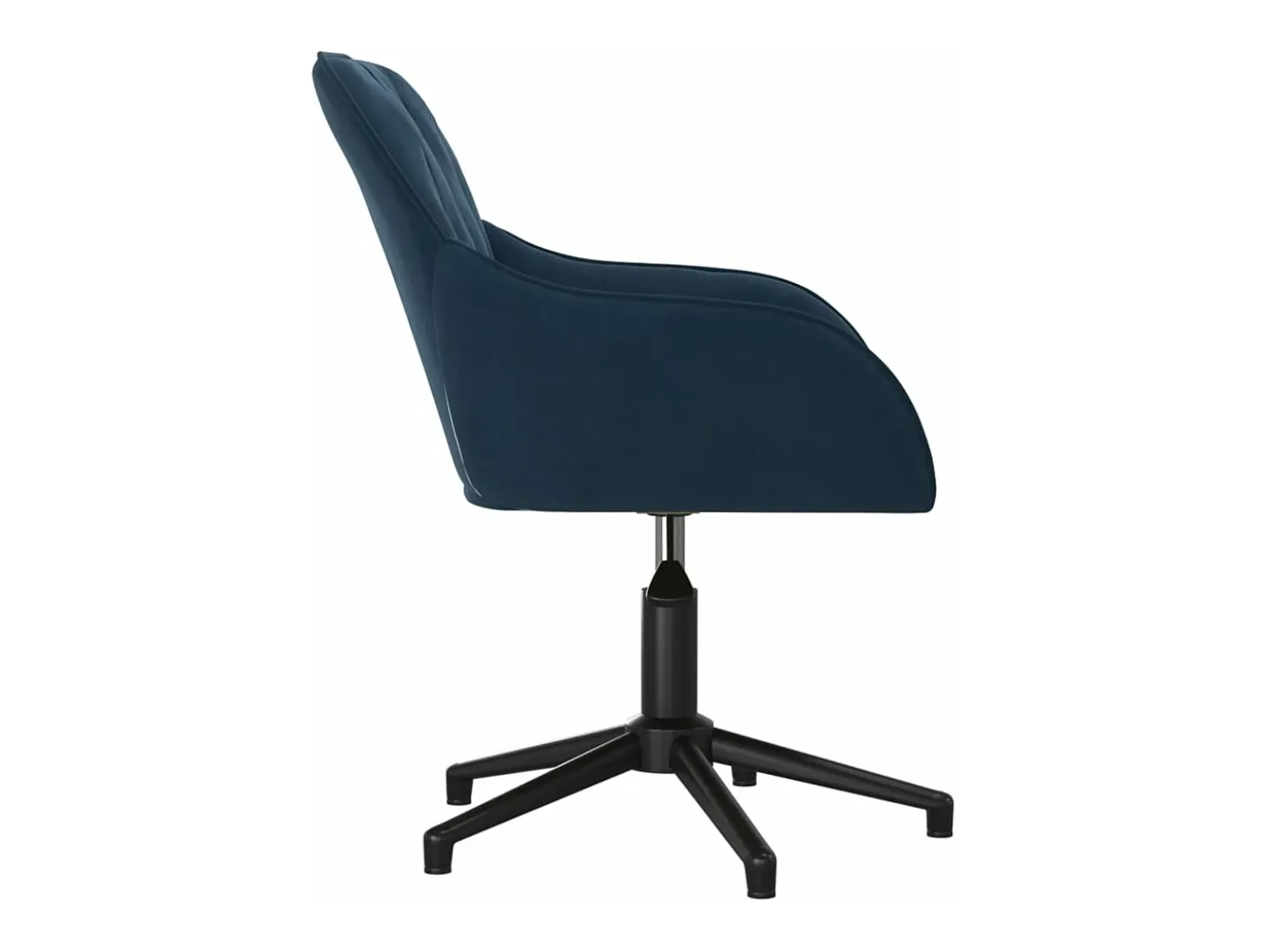 Juego de 2 Sillas de comedor giratorias terciopelo azul ES326321