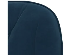 Juego de 2 sillas de comedor giratorias de terciopelo azul