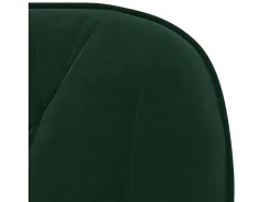 Juego de 2 sillas de comedor giratorias de terciopelo verde oscuro