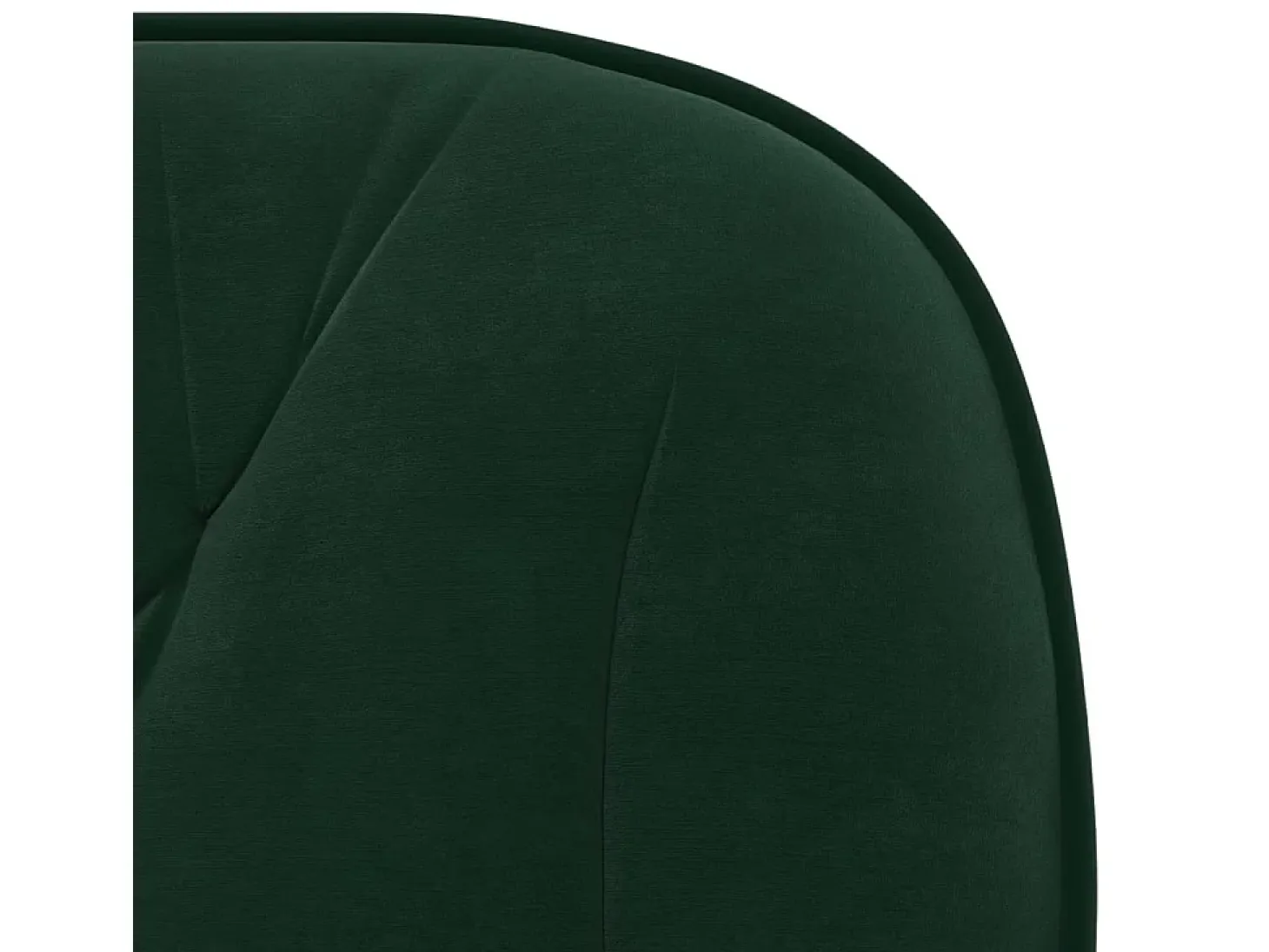 Juego de 2 sillas de comedor giratorias de terciopelo verde oscuro