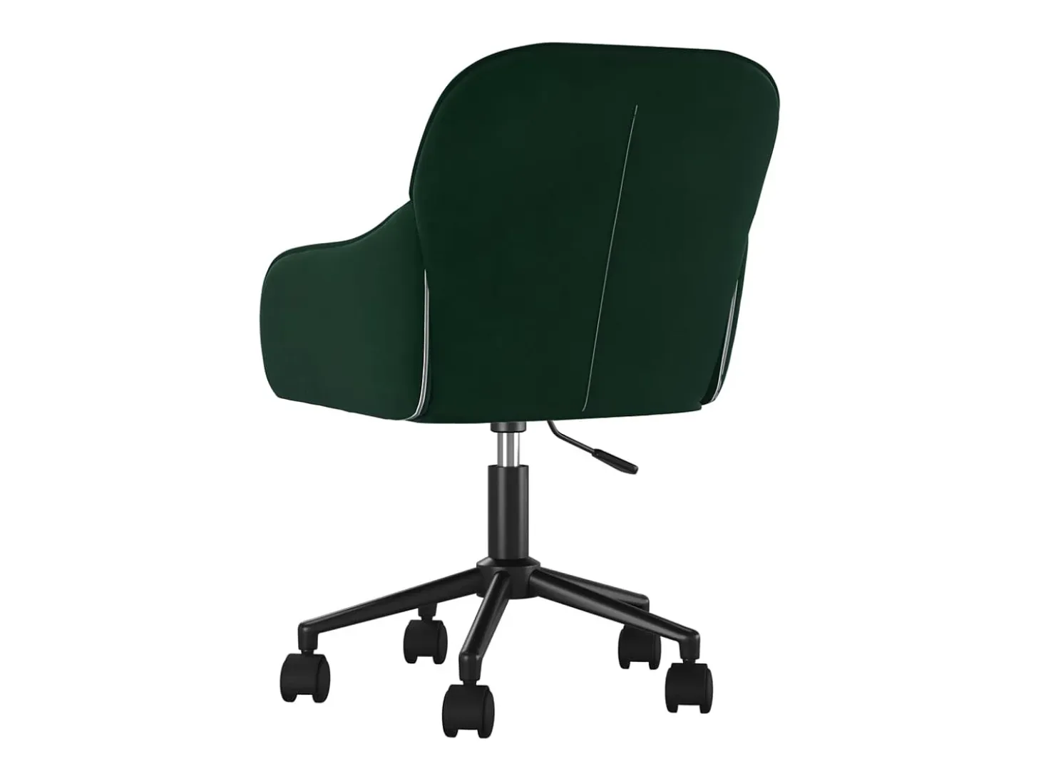 Juego de 2 sillas de comedor giratorias de terciopelo verde oscuro