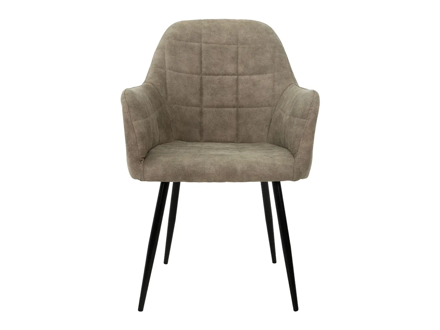 Juego de 4 sillas de comedor sillas de salón de diseño silla de comedor micro piel gris oliva