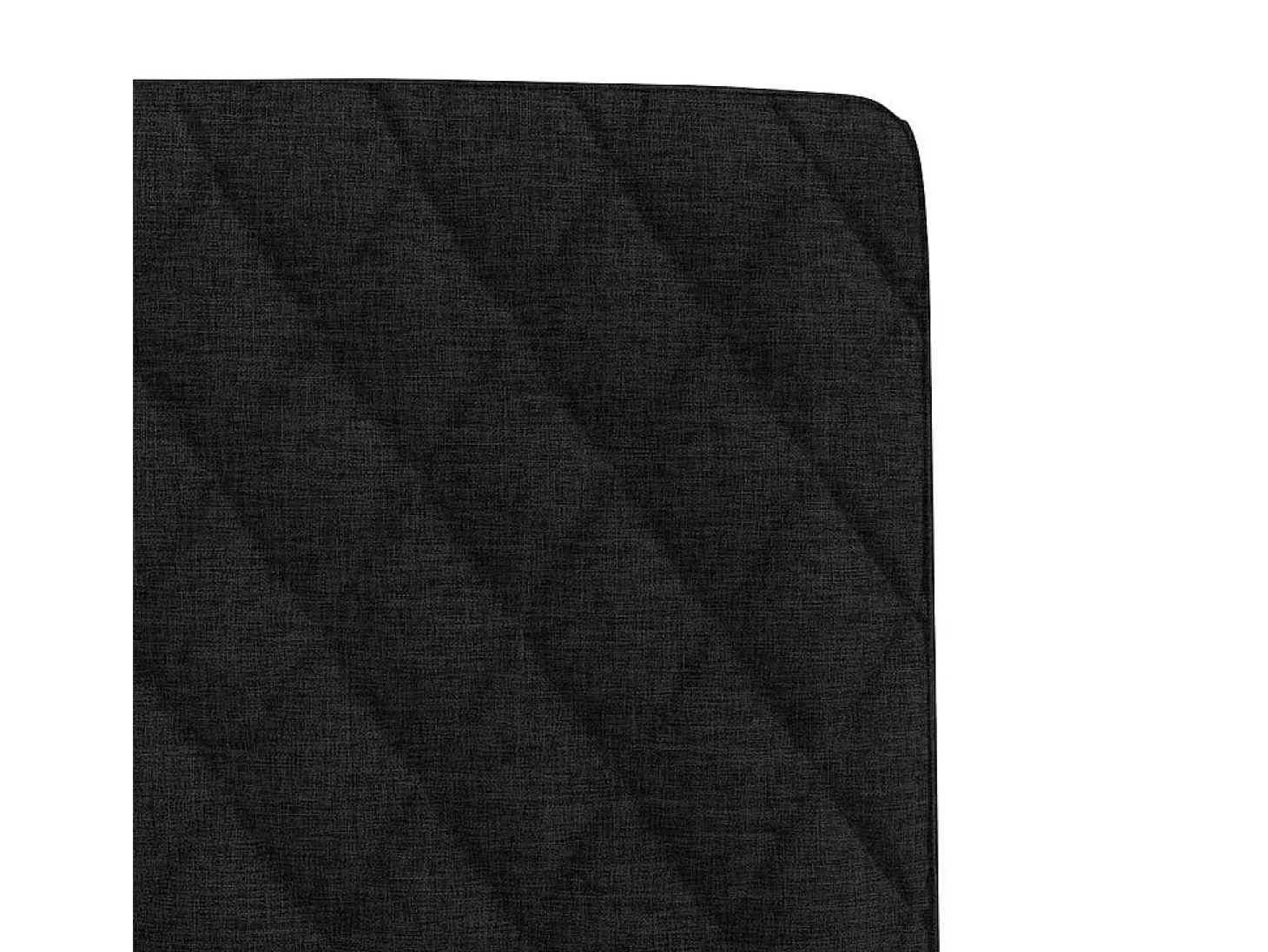 Juego de 2 sillas de comedor de tela negra