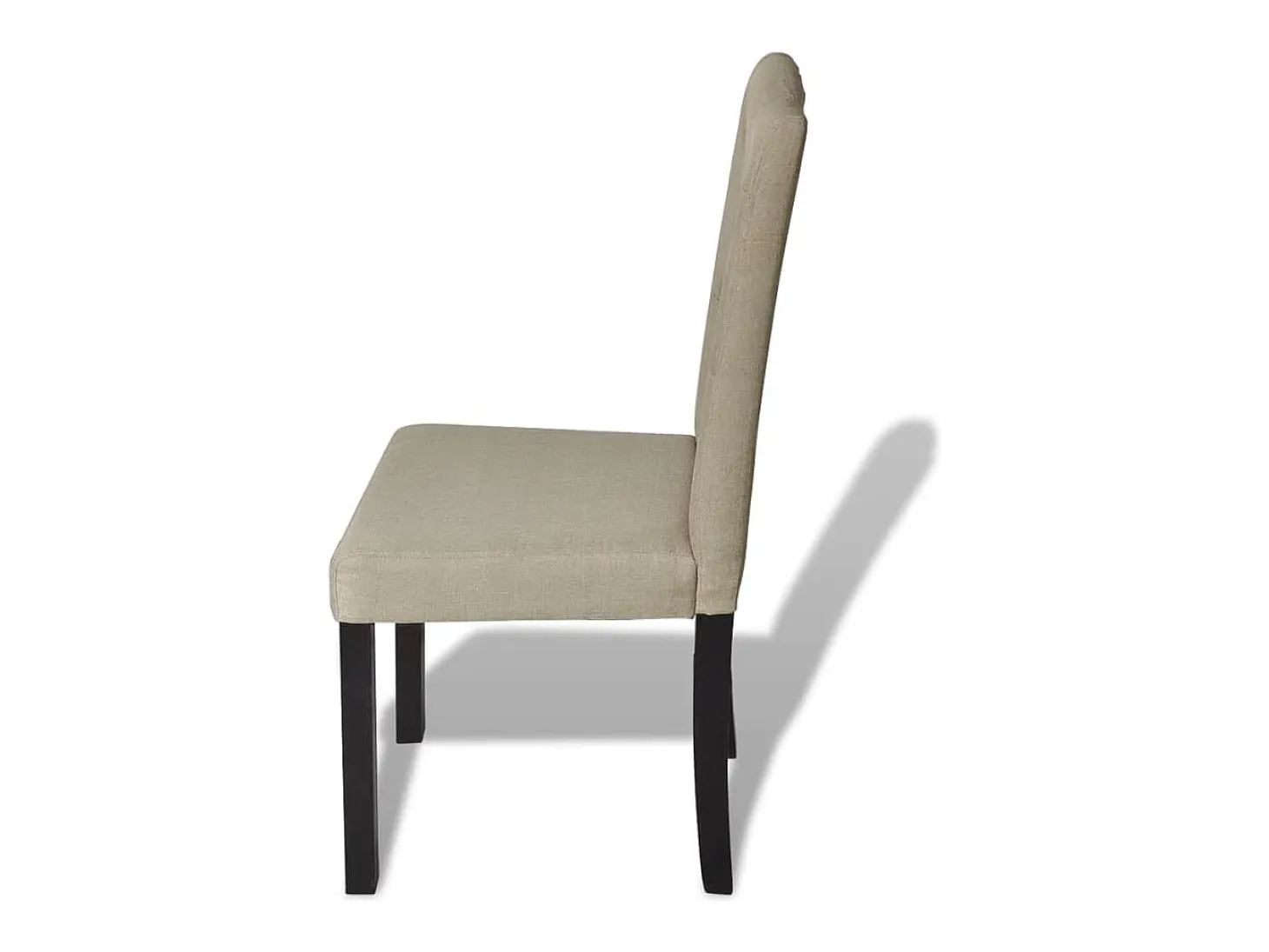 Juego de 4 Sillas de comedor tela color camel ES653126