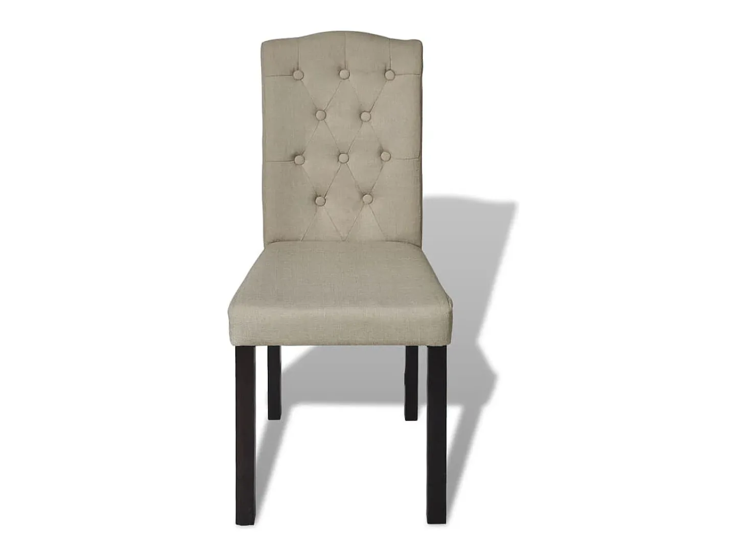 Juego de 4 Sillas de comedor tela color camel ES653126