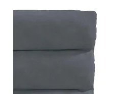Juego de 6 sillas de comedor de terciopelo gris oscuro