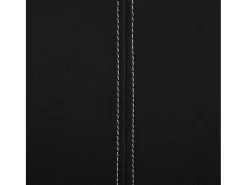Juego de 4 sillas de comedor Cantilever de piel sintética negra