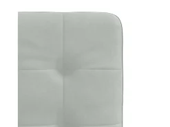 Juego de 4 sillas de comedor de terciopelo gris claro