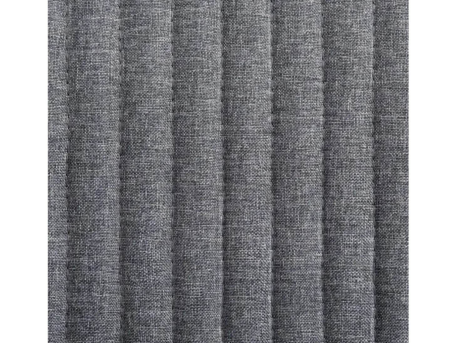 Juego de 4 sillas de comedor de tela gris oscuro