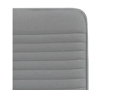 Juego de 2 sillas de comedor de tela gris claro