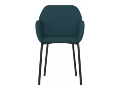 Juego de 2 Sillas de comedor terciopelo azul ES463201