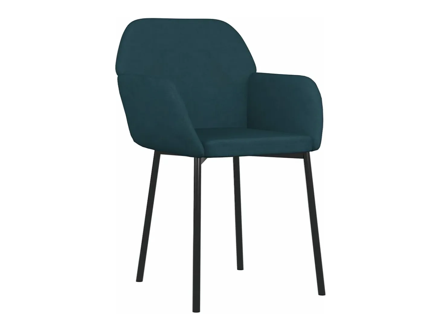 Juego de 2 Sillas de comedor terciopelo azul ES463201