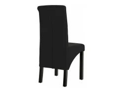 Juego de 2 Sillas de comedor tela negro ES631061