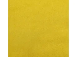 Juego de 2 sillas de comedor de terciopelo amarillo
