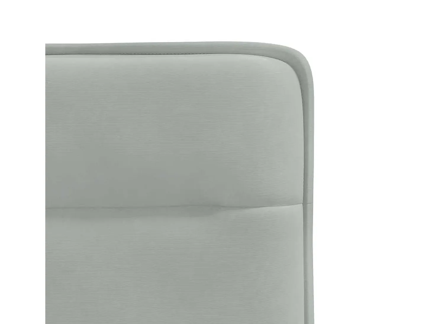 Juego de 4 sillas de comedor de terciopelo gris claro