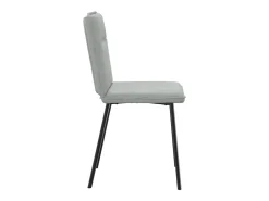 Juego de 4 sillas de comedor de terciopelo gris claro