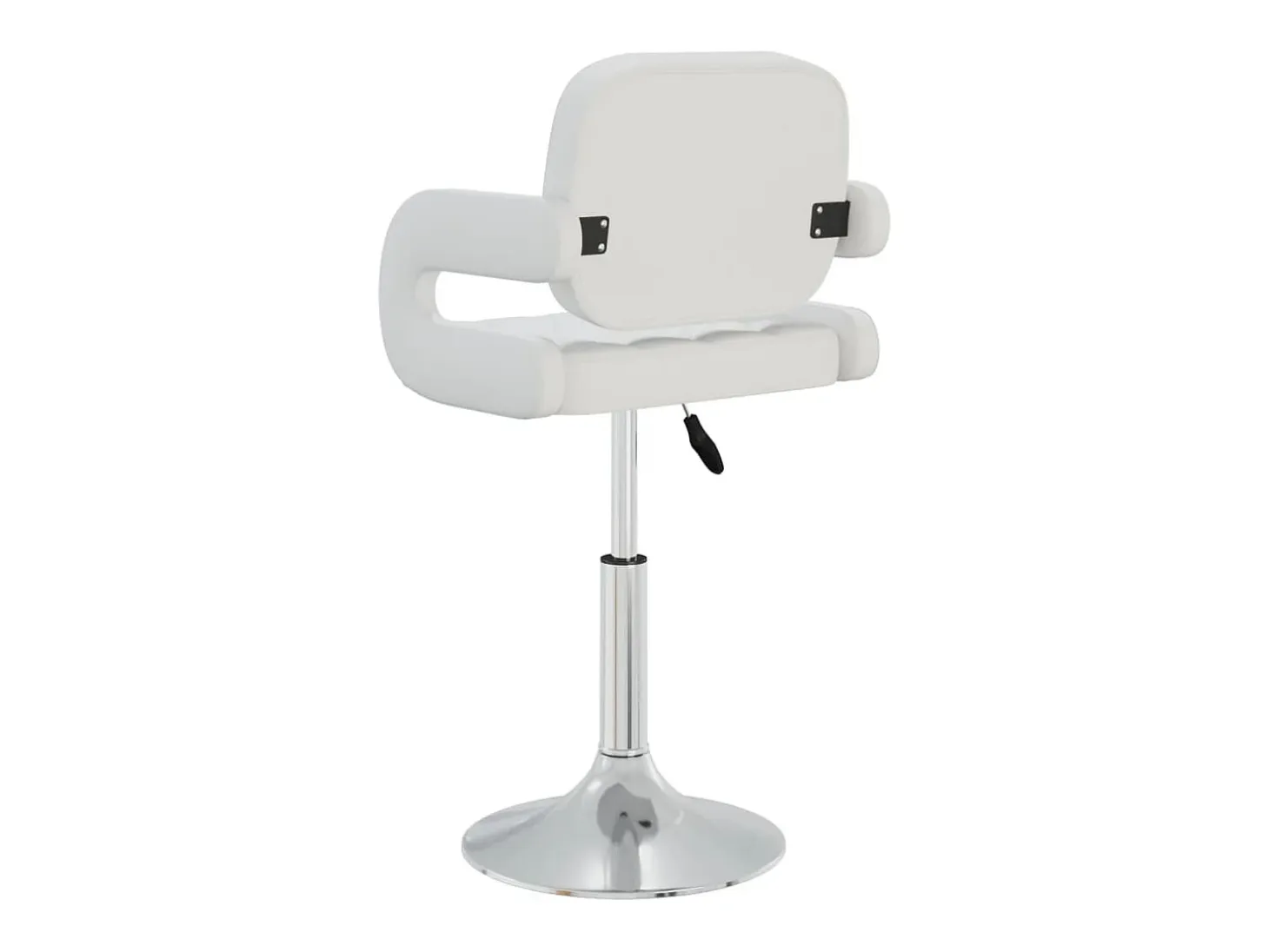 Juego de 4 Sillas de comedor giratorias cuero sintético blanco ES383802
