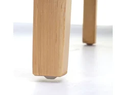 Juego de 6 sillas de comedor Littau de piel sintética, polipiel, gris mate, patas claras
