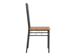 Juego de 2 Sillas de comedor MDF marrón ES315982