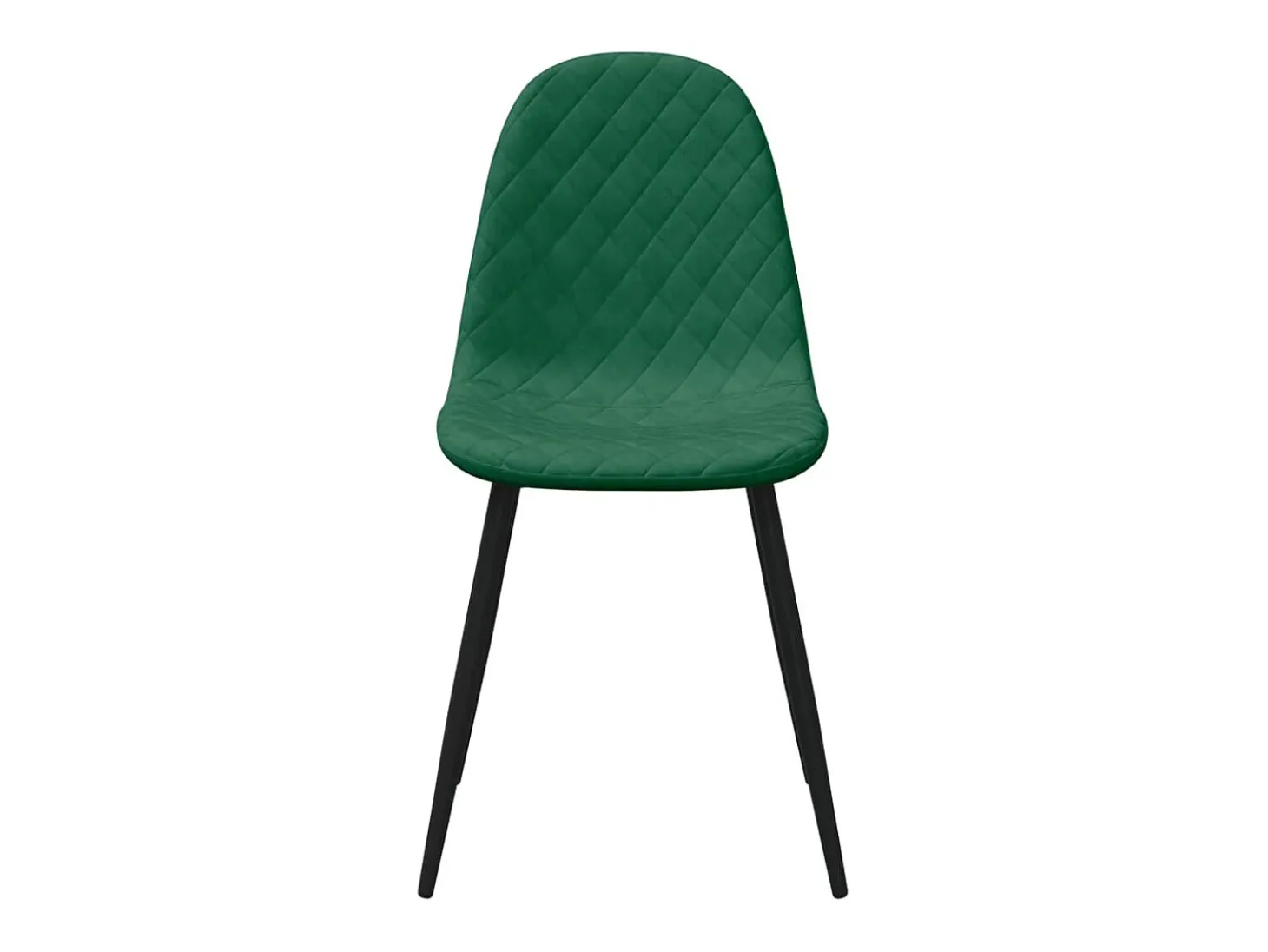Juego de 4 Sillas de comedor terciopelo verde oscuro ES148211