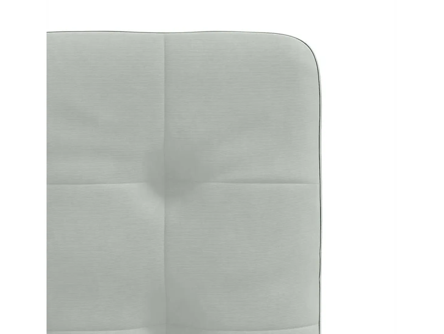Juego de 2 sillas de comedor en terciopelo gris claro