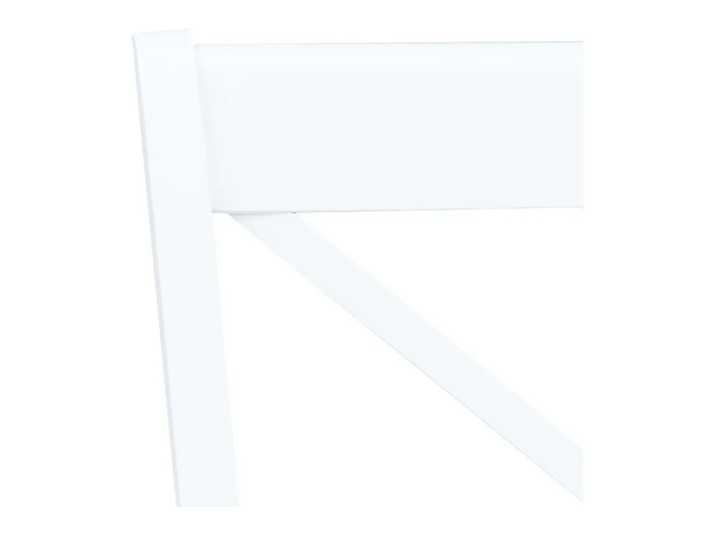 Juego de 2 Sillas de comedor madera maciza de caucho blanco ES149123
