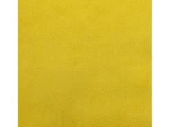 Juego de 2 sillas de comedor de terciopelo amarillo