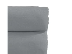 Juego de 4 sillas de comedor de tela gris claro