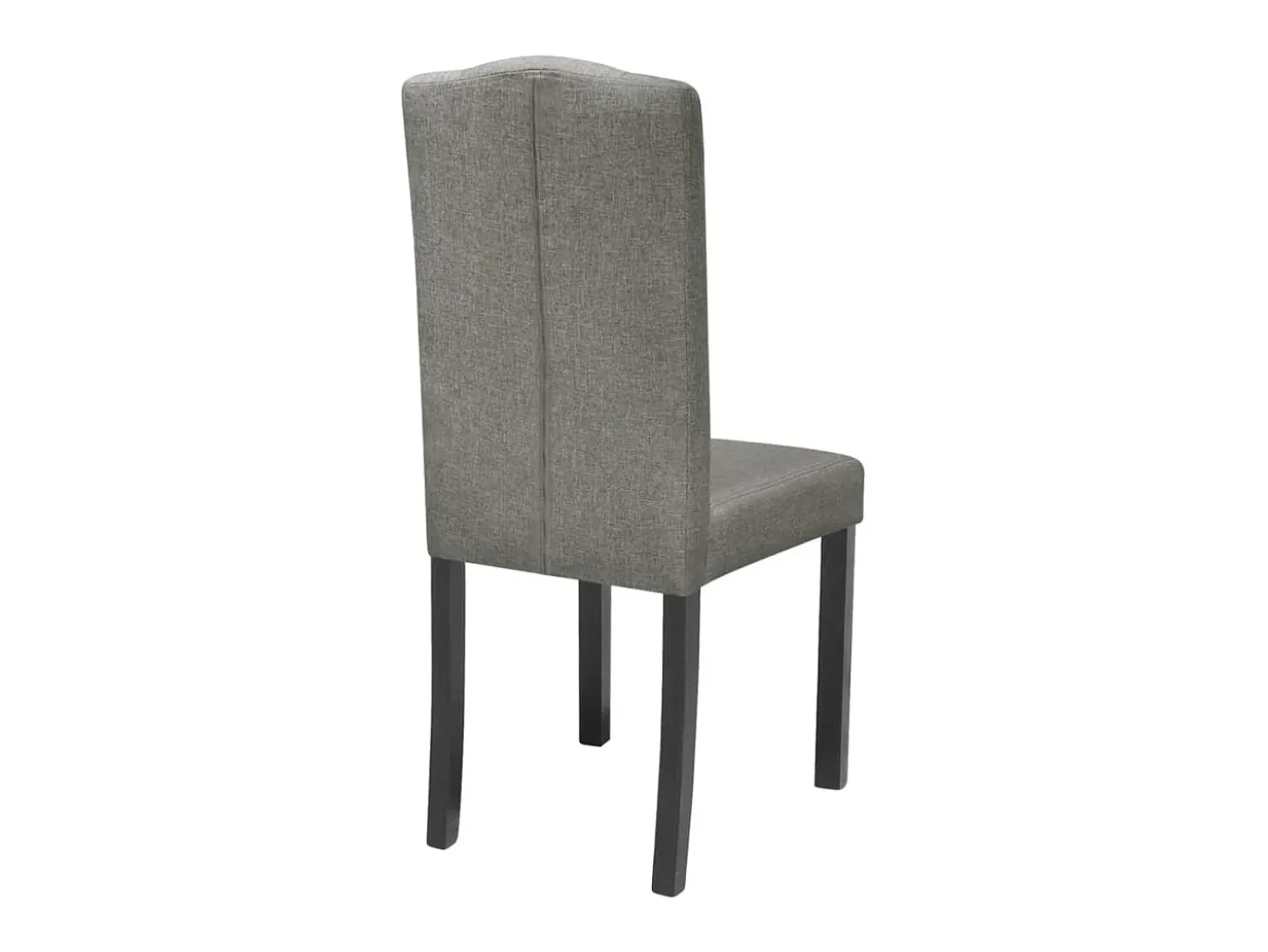 Juego de 2 sillas de comedor de tela gris