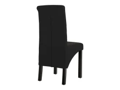 Juego de 2 sillas de comedor de tela negra