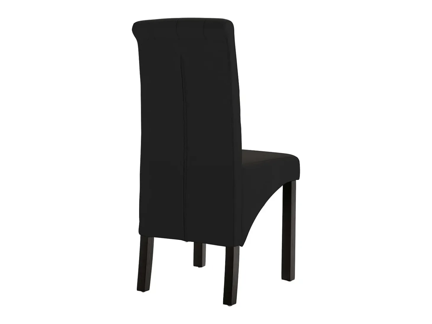 Juego de 2 sillas de comedor de tela negra