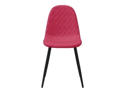 Juego de 2 Sillas de comedor terciopelo rojo tinto ES864607