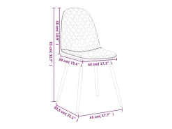 Juego de 4 sillas de comedor de terciopelo amarillo mostaza