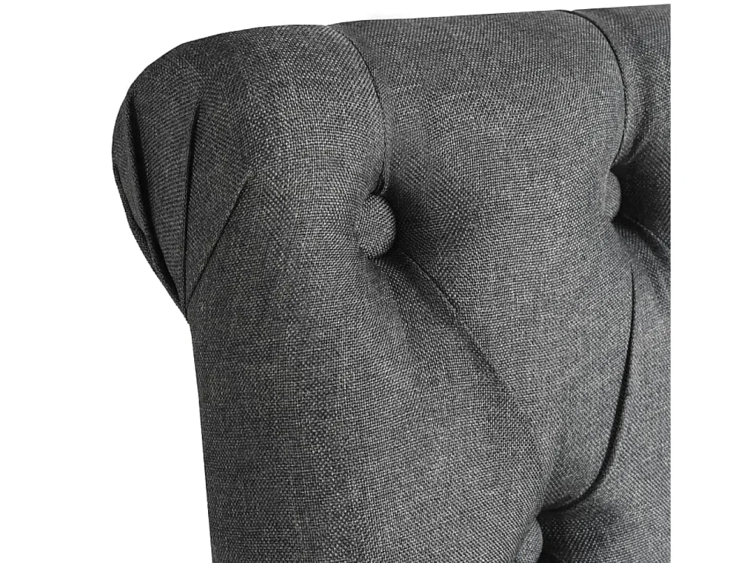 Juego de 4 Sillas de comedor giratorias tela gris oscuro ES116535