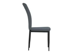 Juego de 4 Sillas de comedor terciopelo gris oscuro ES383337