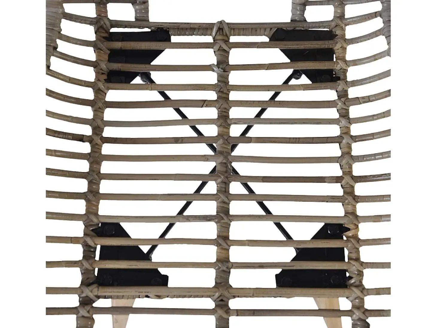 Juego de 2 Sillas de comedor ratán natural marrón ES669307