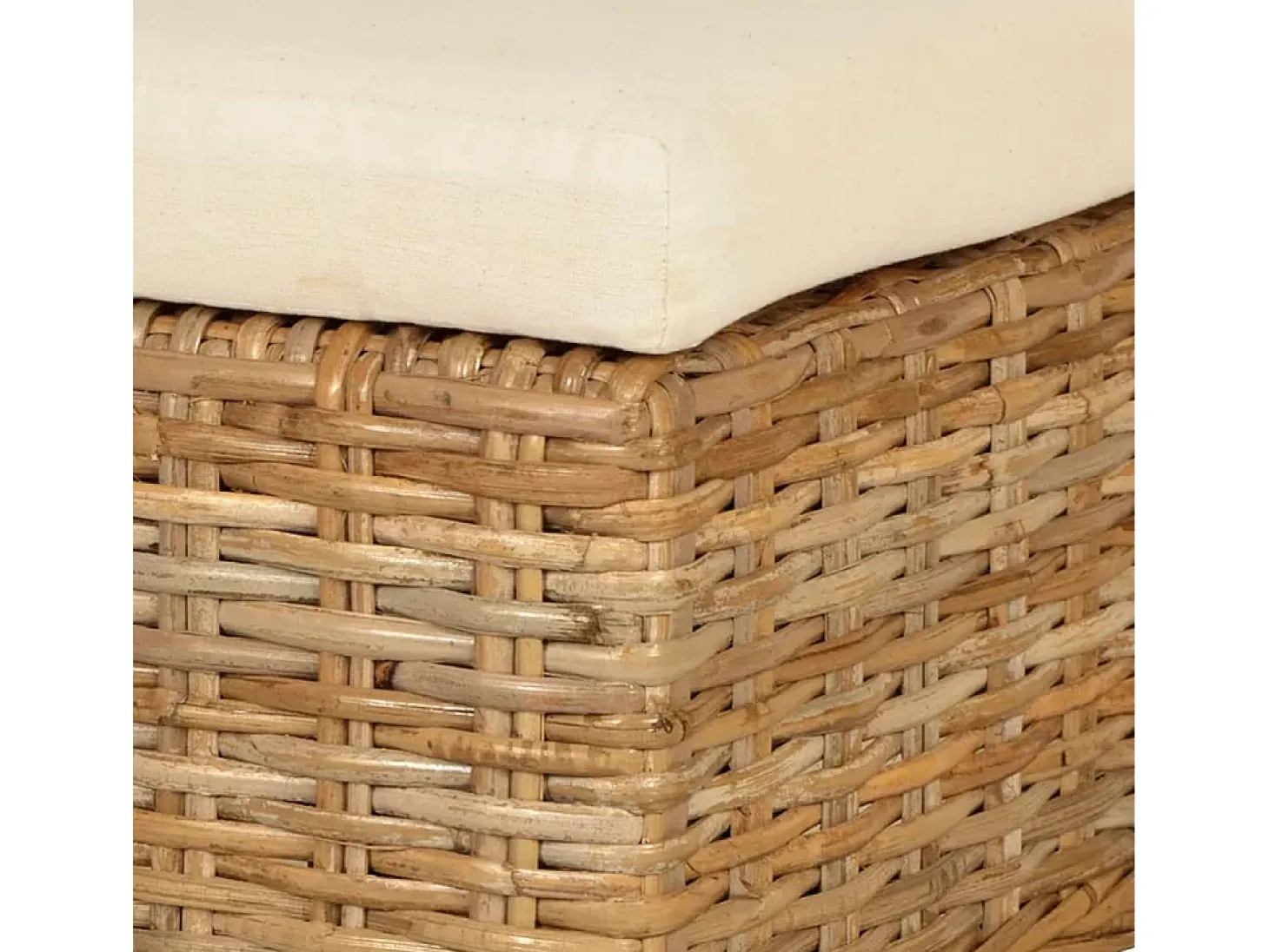 Juego de 2 Sillas de comedor ratán kubu y madera de mango ES668051