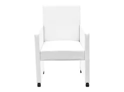 Juego de 2 Sillas de comedor cuero sintético blanco ES116179