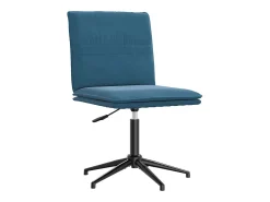 Juego de 2 sillas de comedor de terciopelo azul