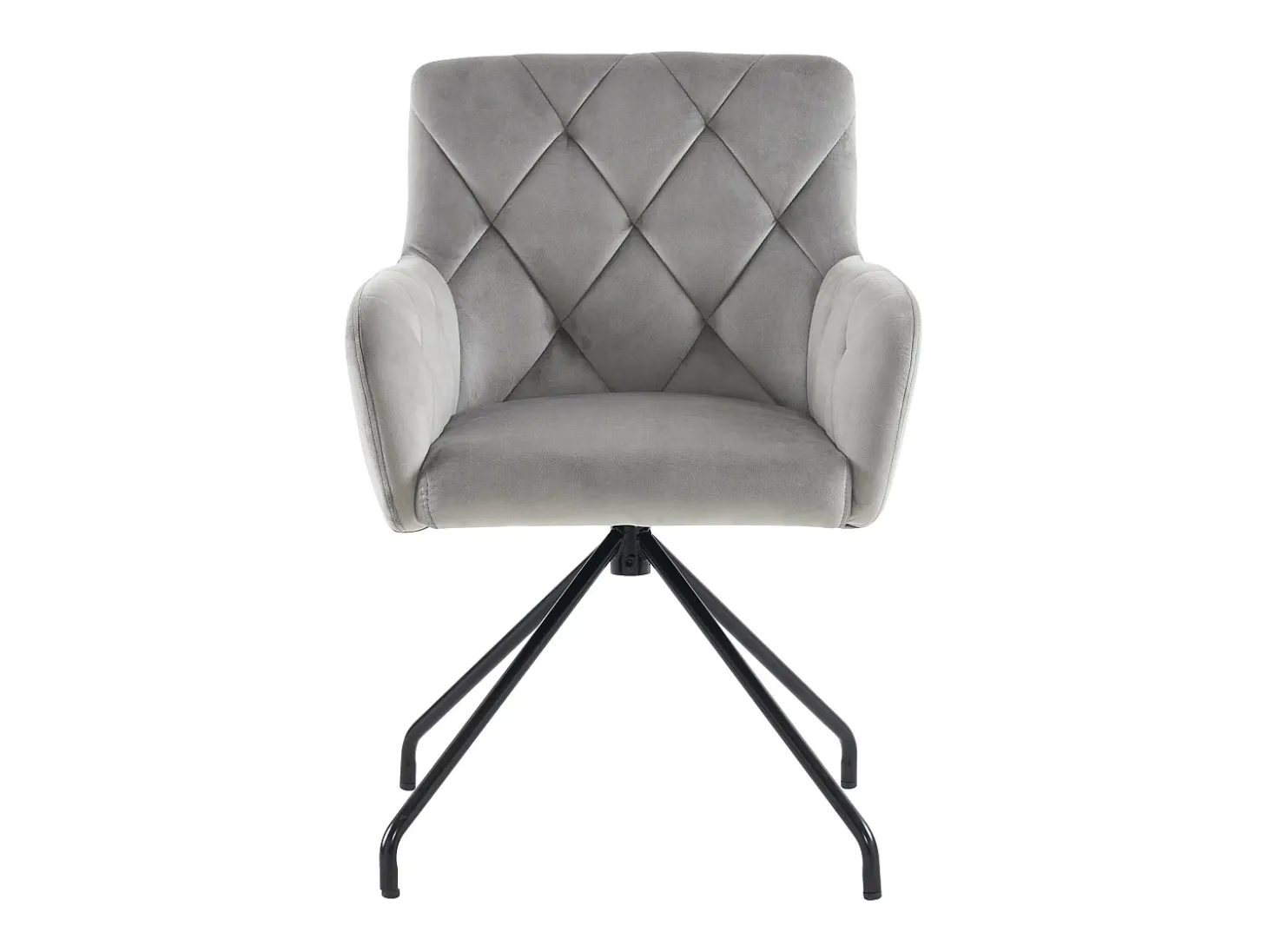 Juego de 4 sillas de comedor - terciopelo gris claro - respaldo curvo y patas de metal - para sala de estar y dormitorio