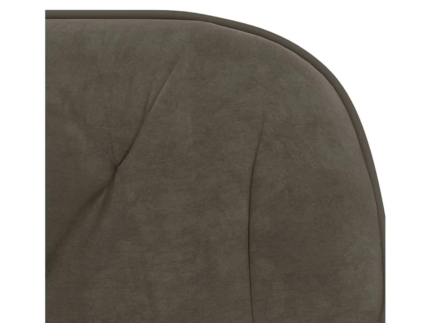 Juego de 2 sillas de comedor de terciopelo gris oscuro