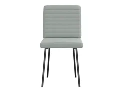 Juego de 4 sillas de comedor de terciopelo gris claro
