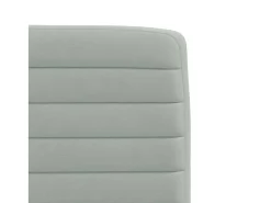 Juego de 4 sillas de comedor de terciopelo gris claro