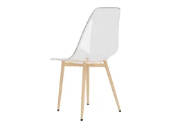 Juego de 6 sillas de comedor de PET transparente