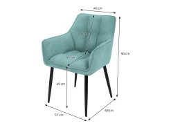 Juego de 4 sillas de comedor Silla de salón Silla de cocina Sillón Silla de dise