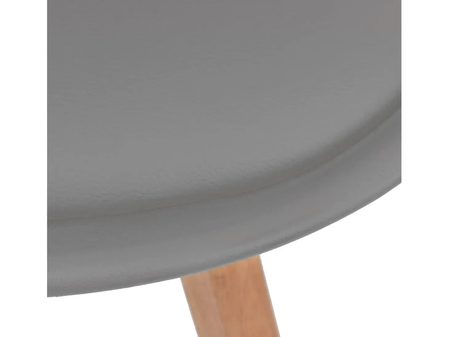 Juego de 6 Sillas de comedor plástico gris ES328266