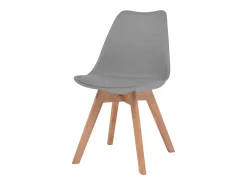 Juego de 6 Sillas de comedor plástico gris ES328266