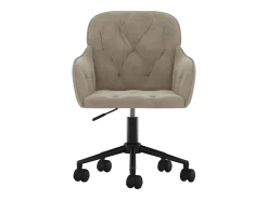 Juego de 2 Sillas de comedor giratorias de terciopelo gris claro ES630217