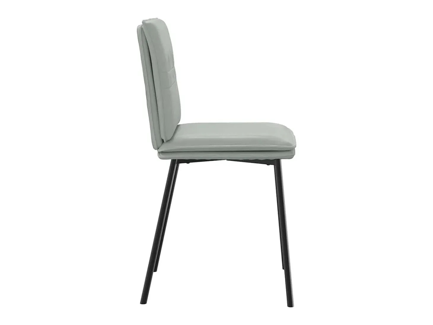Juego de 4 sillas de comedor de terciopelo gris claro